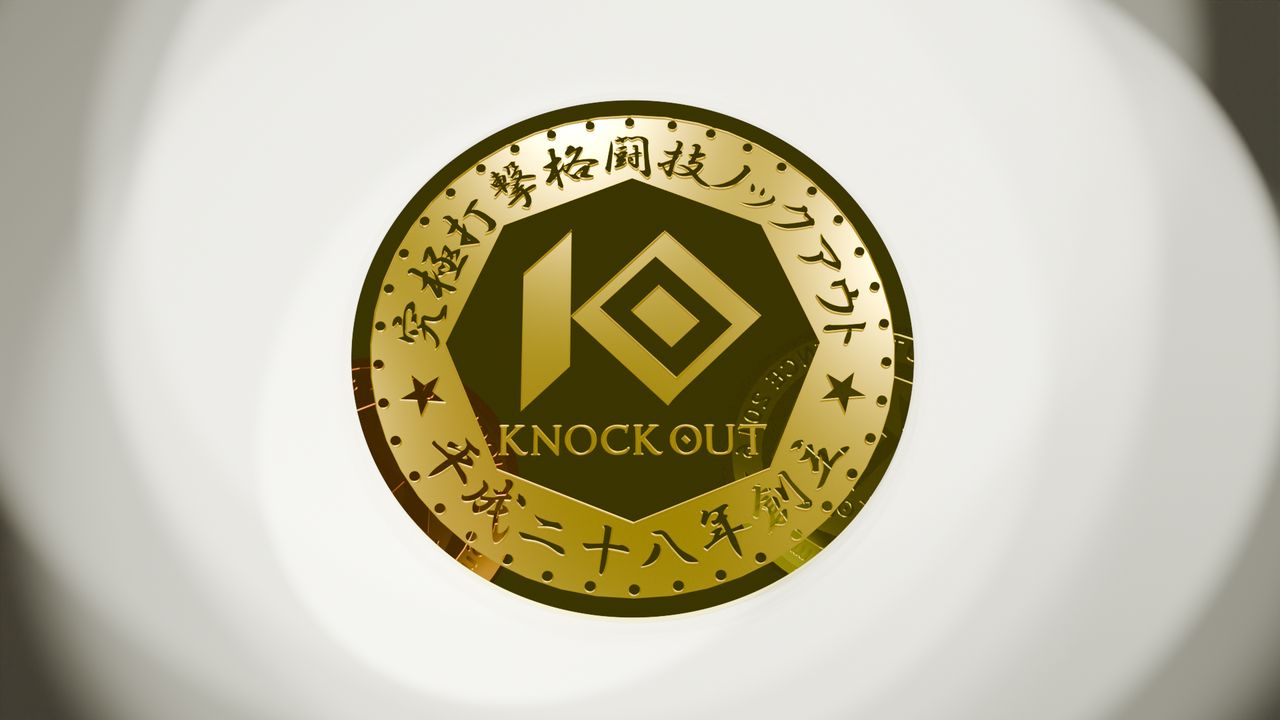 KNOCK OUT COIN GOLD 裏面
